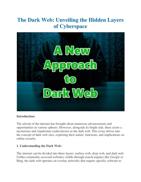sites on dark web