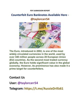 counterfeit euro deep web