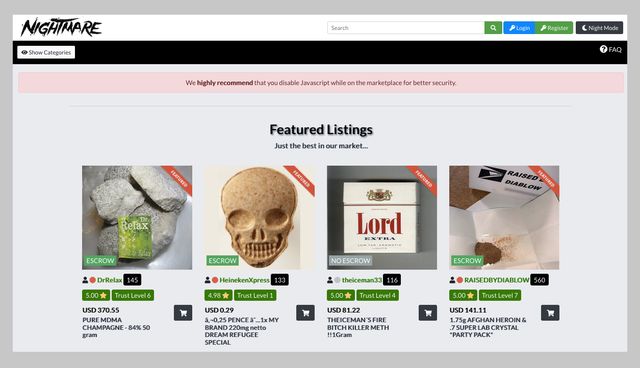 deep dark web markets links